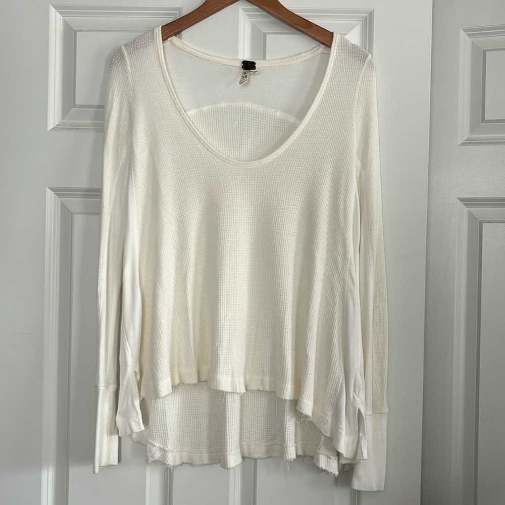 We The Free Thermal Long Sleeve Size XS White Free People